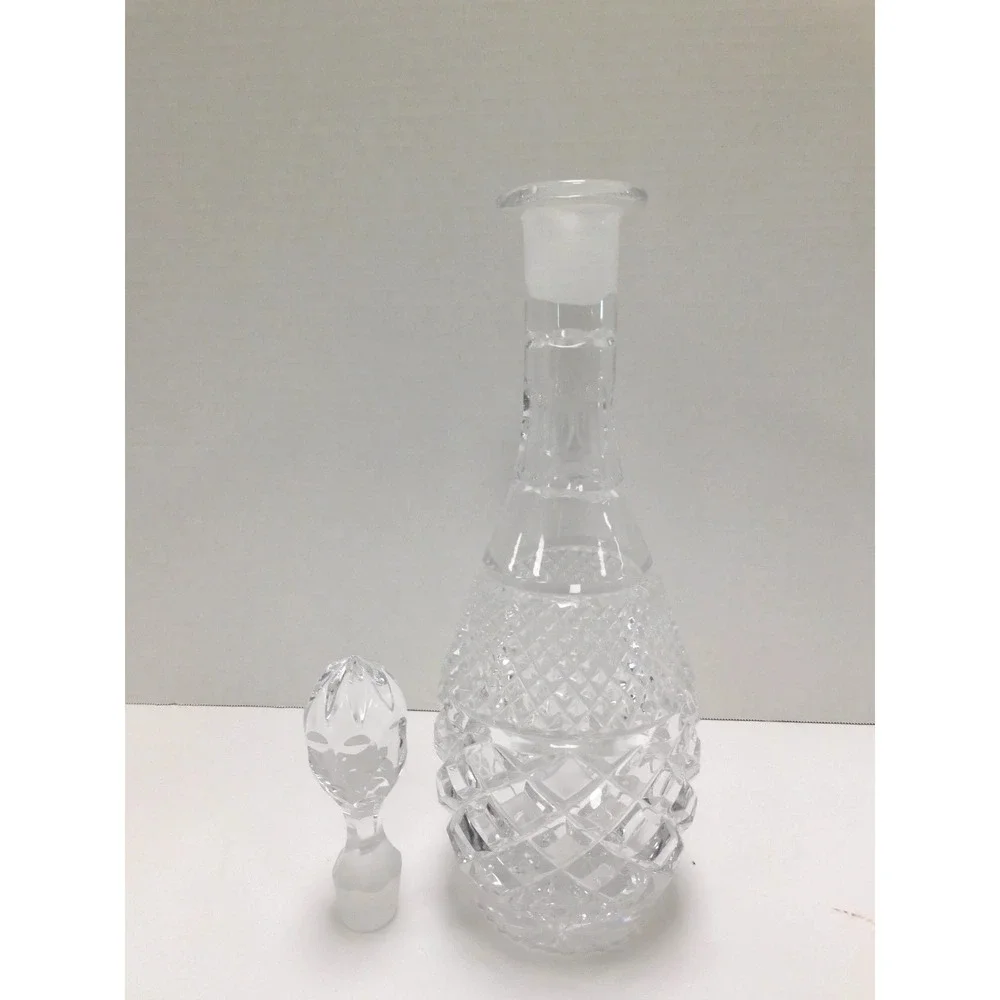 Vintage Heavy Cut Crystall Wine Decanter 12